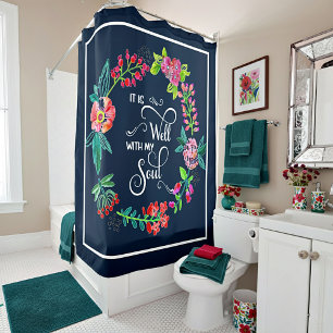 It is well with my soul shower curtain