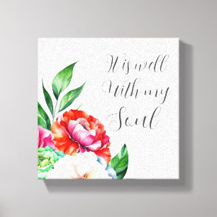 It Is Well With My Soul Stretched Canvas Print
