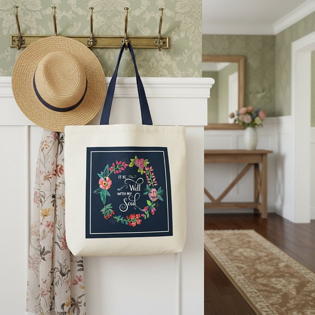 It is well with my soul  tote bag (Creator Uploaded)