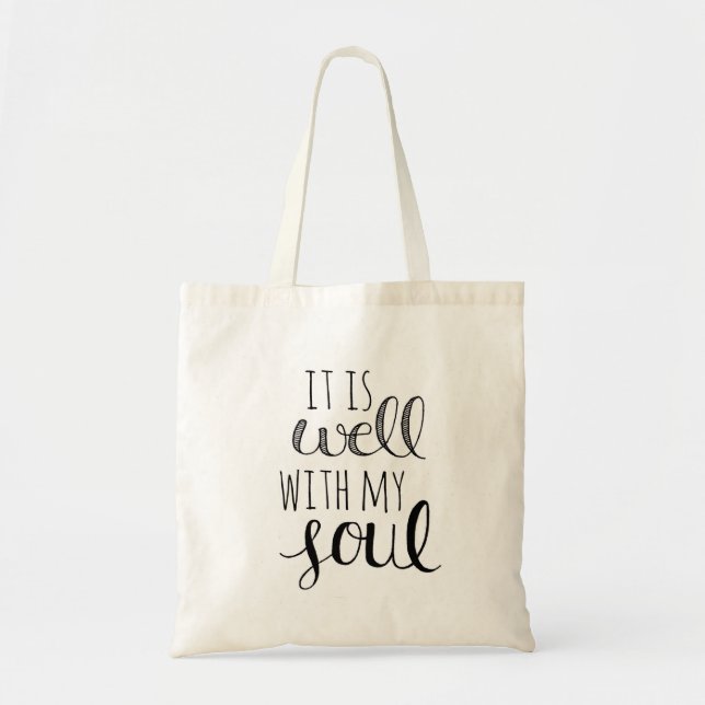 It is Well with my Soul Tote Bag (Front)