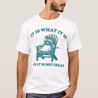 It Is What It Is And It Is Not Great Funny Racoon T-Shirt