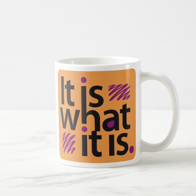 It is what it is. coffee mug (Right)