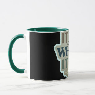 It Is What It Is Mug   Minimal Aesthetic Quote mug