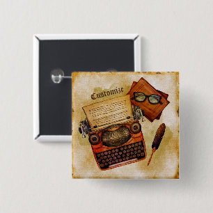 It Is Written Vintage 15 Cm Square Badge