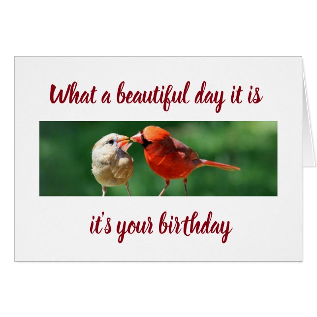 IT IS "YOUR BIRTHDAY" AND THE BIRDS SEND MESSAGE (Front Horizontal)