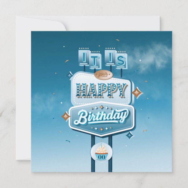 It is Your Happy Birthday Flat Card (Front)