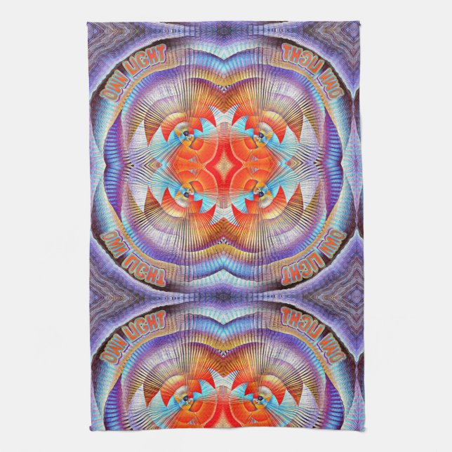 It is Your Own Light Show! Tea Towel (Vertical)