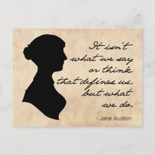 It Isn't What We Say or Think Postcard