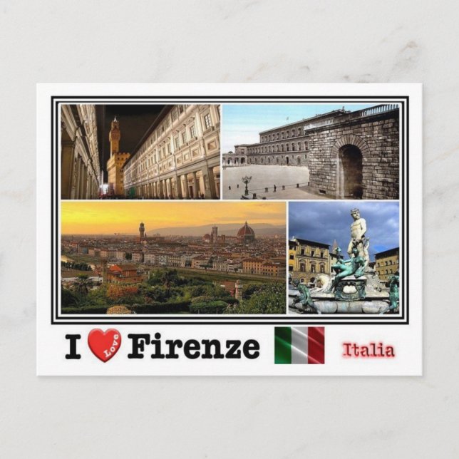 IT Italia - Firenze - mosaic - Postcard (Front)