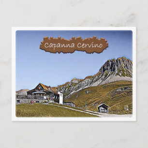 It Italy - alpine hut Capanna Cervino - Dolomiti Postcard