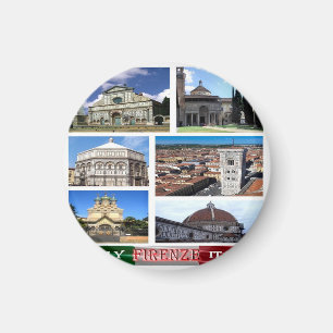 IT - Italy - Florence - Collage Mosaic Magnet