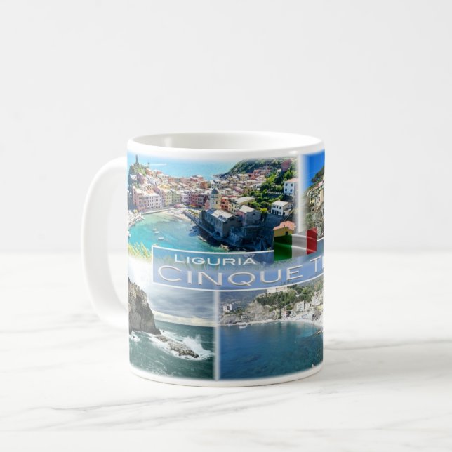 IT Italy -  Liguria -   Cinque Terre - Coffee Mug (Front Left)
