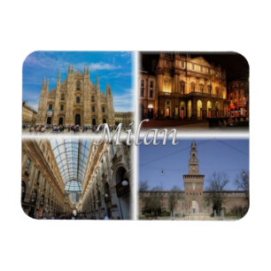 IT Italy - Milan - Duomo - Sforza Castle - Magnet