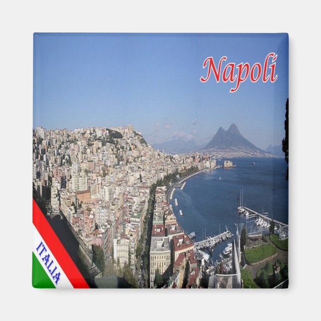 IT - Italy - Naples - Panorama Coast Magnet (Front)