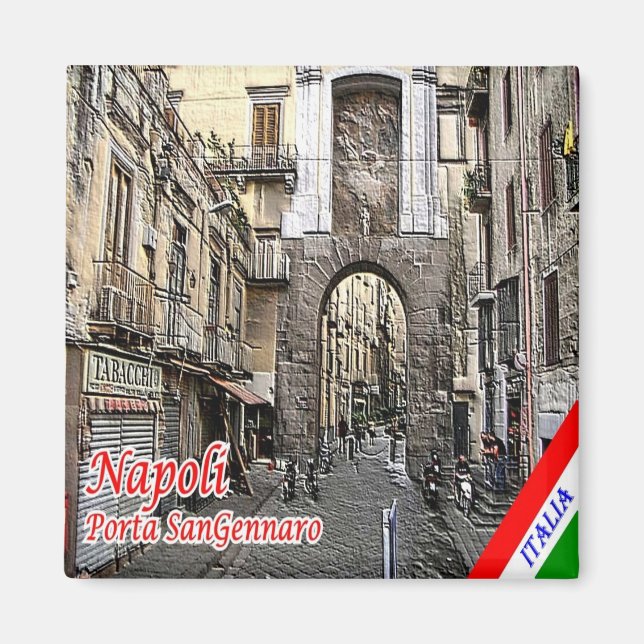 IT - Italy - Naples - Porta San Gennaro Magnet (Front)
