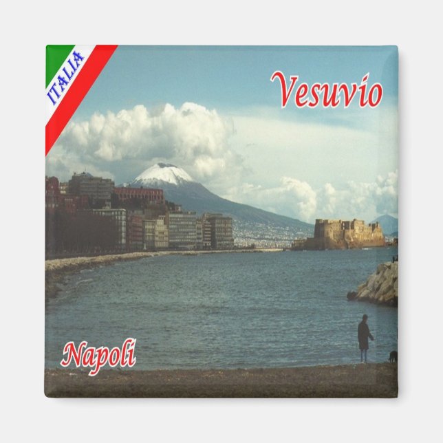 IT - Italy - Naples - Vesuvio View Magnet (Front)