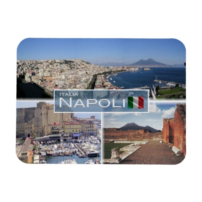 IT Italy - Napoli - Castel dell'Ovo - Magnet (Horizontal)