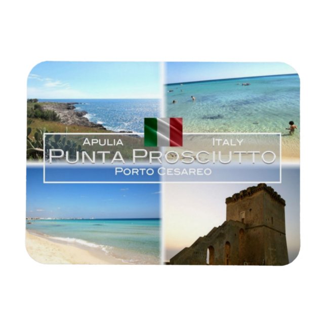 IT Italy - Punta Prosciutto - Porto Cesareo - Magnet (Horizontal)