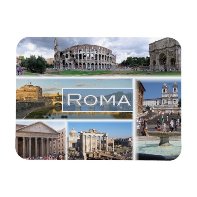 IT Italy - Roma - Colosseo e Arco di Costantino - Magnet (Horizontal)