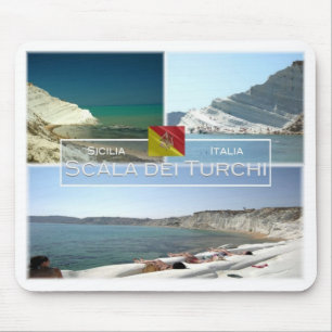 IT Italy - Sicilia - Scala dei Turchi - Mouse Mat