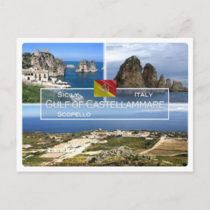IT Italy - Sicily - Gulf of Castellammare - Postcard