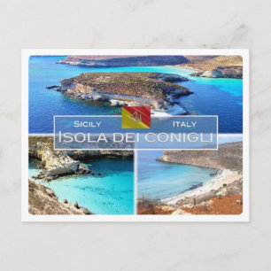 IT Italy - Sicily - Isola dei Conigli - Postcard
