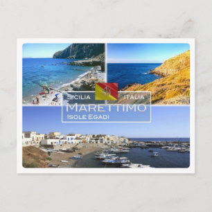 IT Italy - Sicily - Isola di Marettimo - Egadi - Postcard