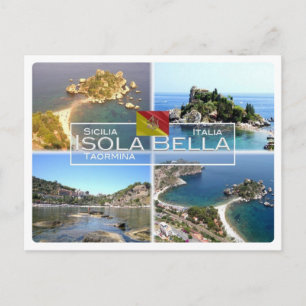 IT Italy - Sicily - Taormina - Isola Bella - Postcard
