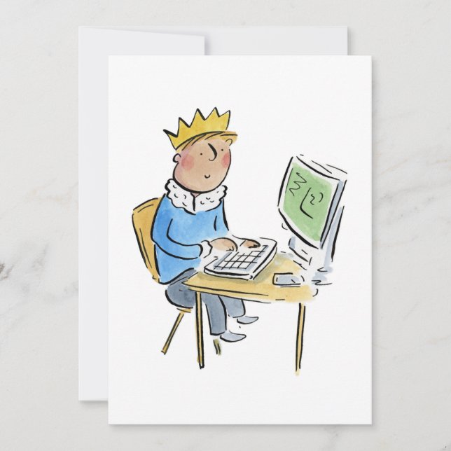 IT King Invitation (Front)