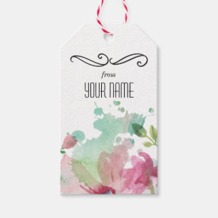 It labels Watercolor Card Gift Gratefulness