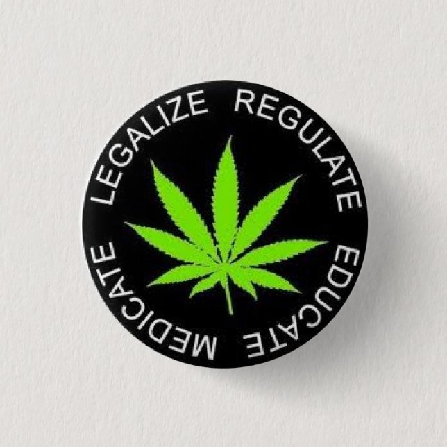 It legalizes It 3 Cm Round Badge (Front)