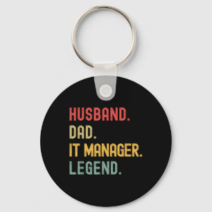 It Manager Husband Dad Legend Retro Vintage Dad Fa Key Ring