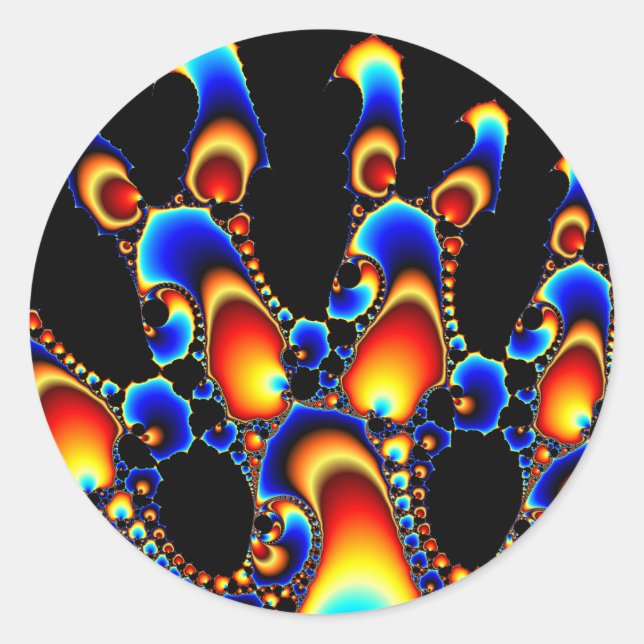 It - Mandelbrot Fractal Art Classic Round Sticker (Front)