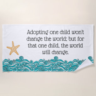 It Matters to This One Starfish Beach Towel
