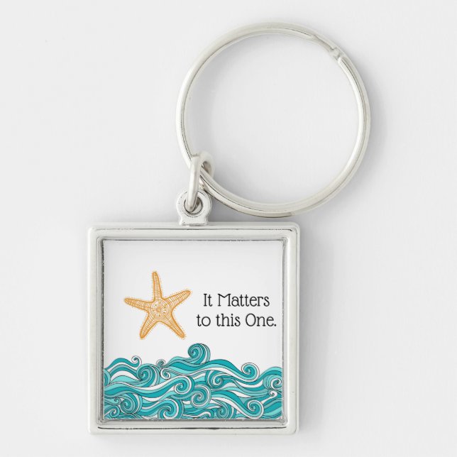 It Matters to This One Starfish Key Ring (Front)