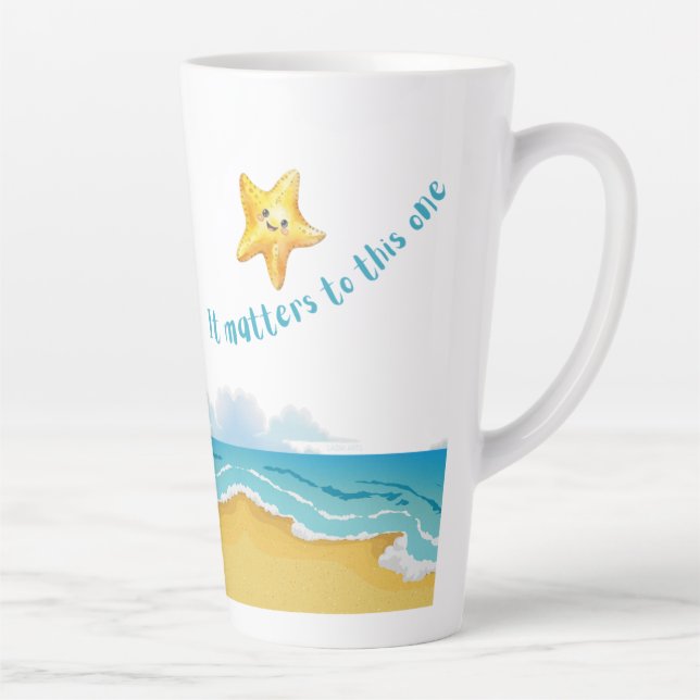 It Matters to This One, Starfish Story. Latte Mug (Right)