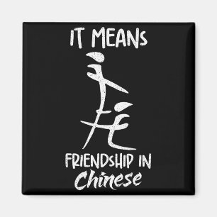 It Means Friendship In Chinese Funny Sarcasm Meme Magnet
