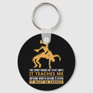 IT MUST BE EARNED Wrestling Key Ring