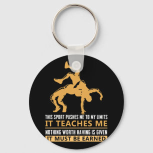 IT MUST BE EARNED Wrestling Key Ring