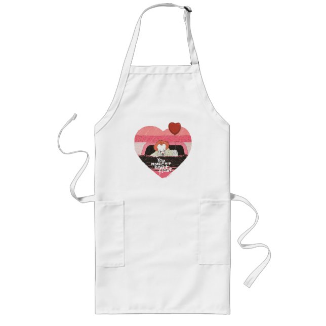 IT | Pennywise - You Make My Heart Float Long Apron (Front)