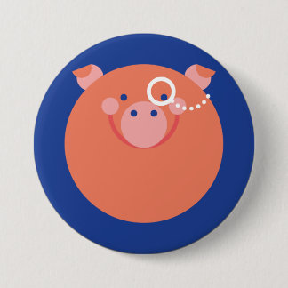 It plates Minimal Pig 7.5 Cm Round Badge