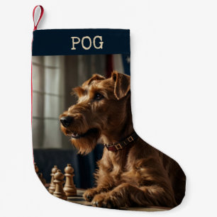 IT Playing Chess Small Christmas Stocking