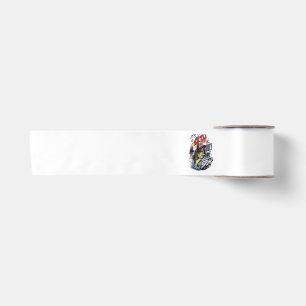 It’s 4th of July Bass Brute Fishing Satin Ribbon