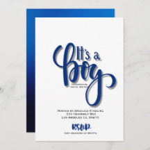 It’s a boy Announcement Card