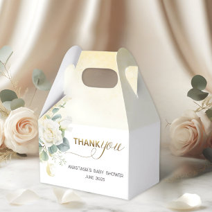 It’s A Boy Baby Shower –Gold Balloon & Greenery Favour Box