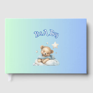 “It’s A Boy” Baby Shower Party Decor – Teddy Bear  Guest Book
