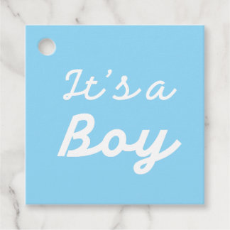 ׳It’s a Boy׳ Classic Pink Baby Shower Favour Tags