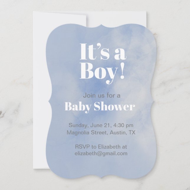 It’s a Boy Invitation (Front)