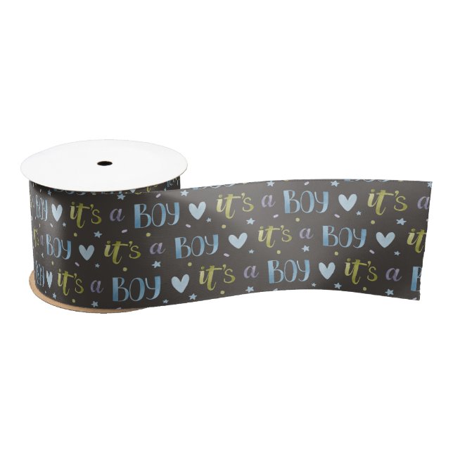 It’s a Boy New Baby Ribbon Satin Ribbon (Spool)