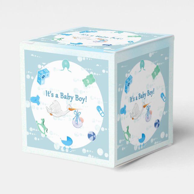 It’s a Boy – Personalised Baby Shower Favour Box (Front Side)